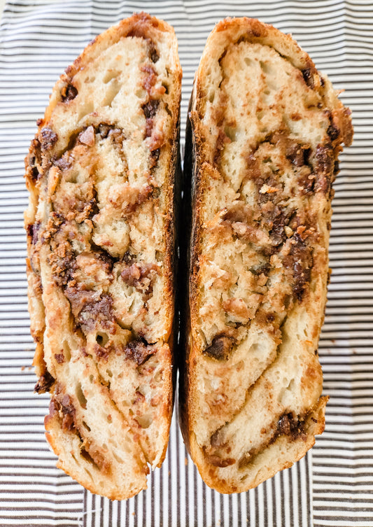 Chocolate Chip Peanut Butter Sourdough Bread