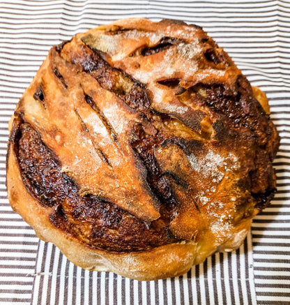Cinnamon Brown Sugar Butter Sourdough Bread