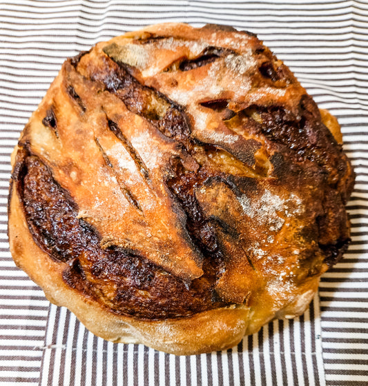 Cinnamon Brown Sugar Butter Sourdough Bread