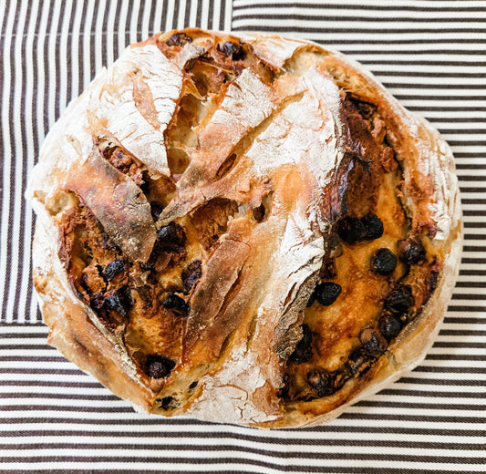 Chocolate Chip Peanut Butter Sourdough Bread