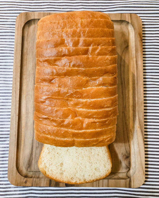 White Sandwich Loaf Bread Sliced