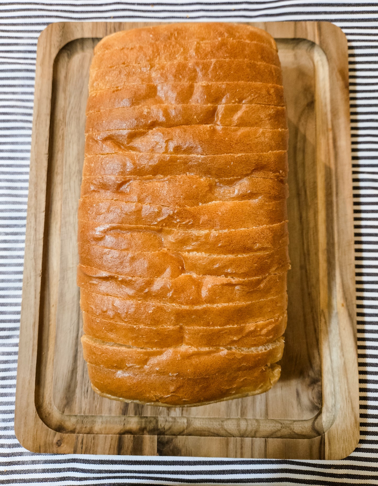 White Sandwich Loaf Bread Sliced