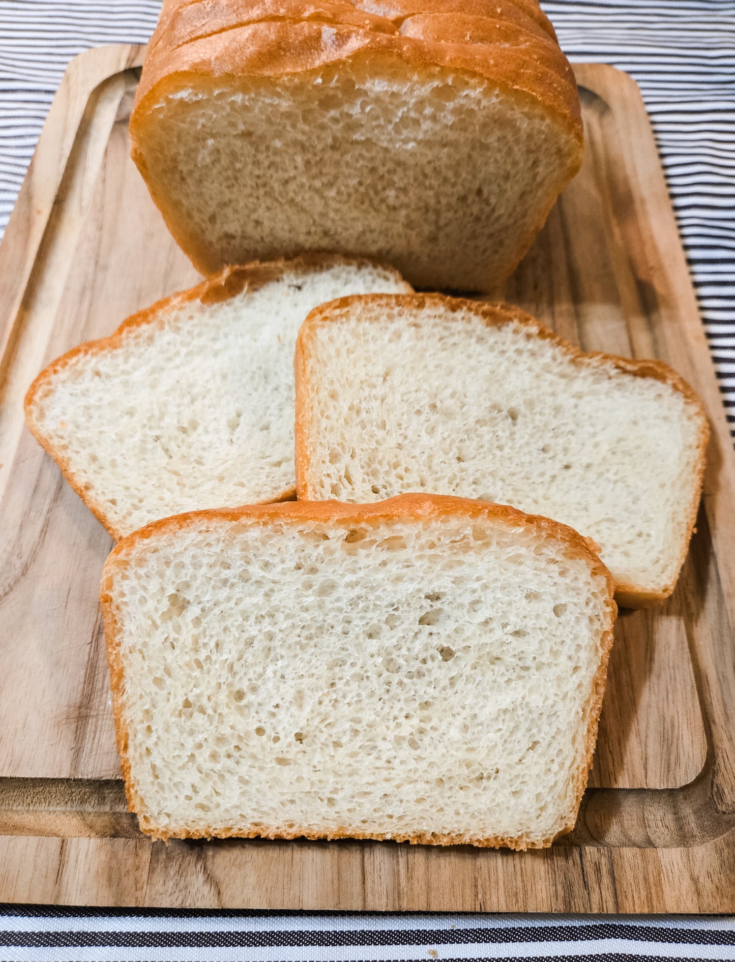 White Sandwich Loaf Bread Sliced