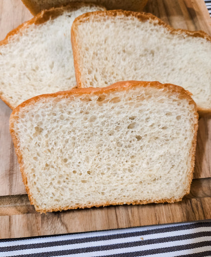 White Sandwich Loaf Bread Sliced